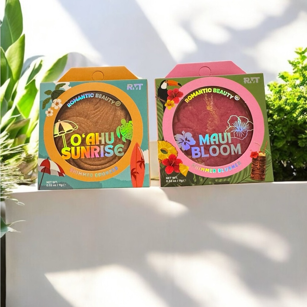 Shimmered Blusher Set - O'ahu Sunrise & Maui Bloom